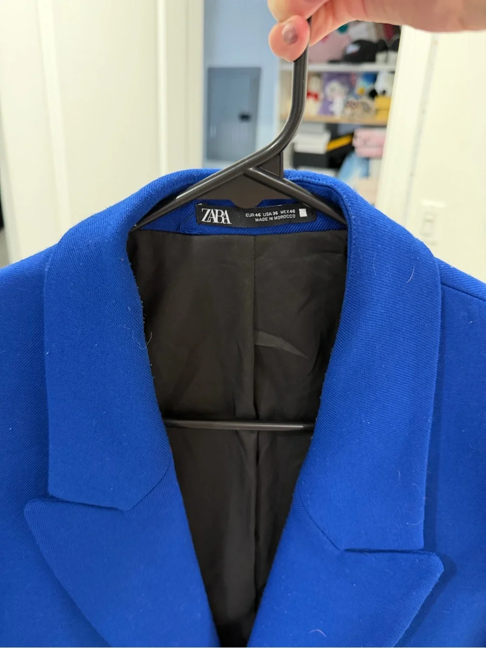 Zara Royal Blue Double-Breasted Blazer